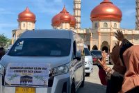 Jemaah Haji Kabupaten Aceh Barat menuju ke Kota Banda Aceh, (Ist).