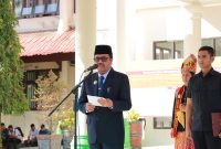 Pemerintah Kabupaten Aceh Barat memperingati Hari Sumpah Pemuda ke-96 dengan pelaksanaan upacara yang dilaksanakan di Halaman Kantor Bupati. Foto istimewa 