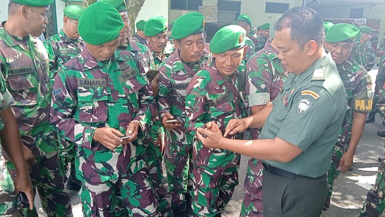 Dandim 0105/Abar Letkol Inf Hendra Mirza, S.E., M.Si., melalui Pasi Intel Kapten Inf Hermanto, S.H. Foto ist 