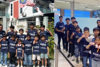 Para Atlet Bulu Tangkis PB Teuku Umar saat berada di Malaysia (Photo : Ist)