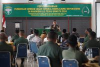 Danrem 012 TU saat melakukan Komsos dengan sejumlah Unsur Masyarakat