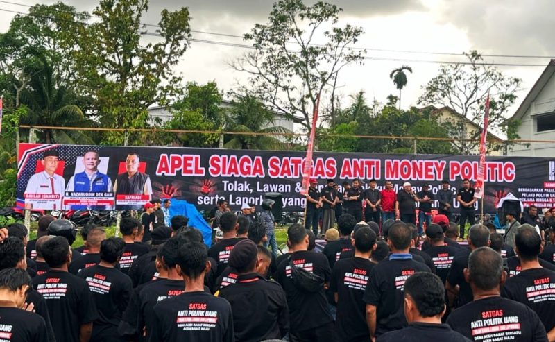 Ciptakan Pemilu Bersih, Usai Dikukuhkan Satgas Money Politik Aceh Barat siap Kawal, Lawan dan Tangkap Praktik Politik Uang